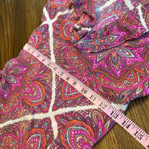 Alice & Trixie 100% Silk Designer Dress Pink Boho Paisley Women's sz XS Ruffles - Picture 13 of 13